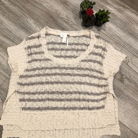 Free People | Rib Knit sweater tee size XS - Picture 3 of 6